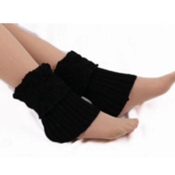 Women Winter Leg Warmers Boot Socks 3 Pairs (Random Colour)