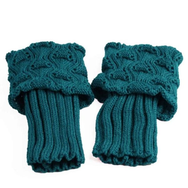 Women Winter Leg Warmers Boot Socks 3 Pairs (Random Colour)