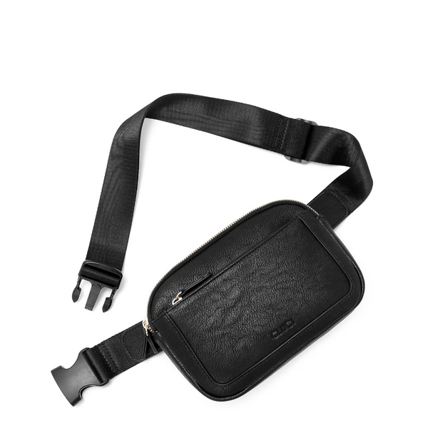 Women's Pu Leather Belt Bag Crossbody Waist Travel Shoulder Bags Black Women's Bags & Handbags