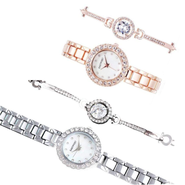 Veile Studios Women's Chic Serene And Bracelet Set 2Pcs Lady Gift Watches