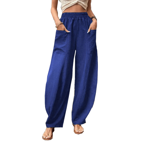 Women's Harem Pants With Pockets High Waisted Casual Beach Loose Trousers Women's Pants