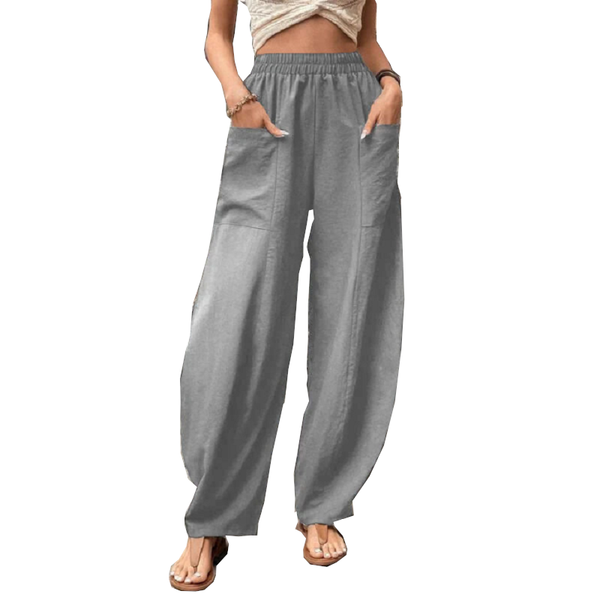 Women's Harem Pants With Pockets High Waisted Casual Beach Loose Trousers Women's Pants