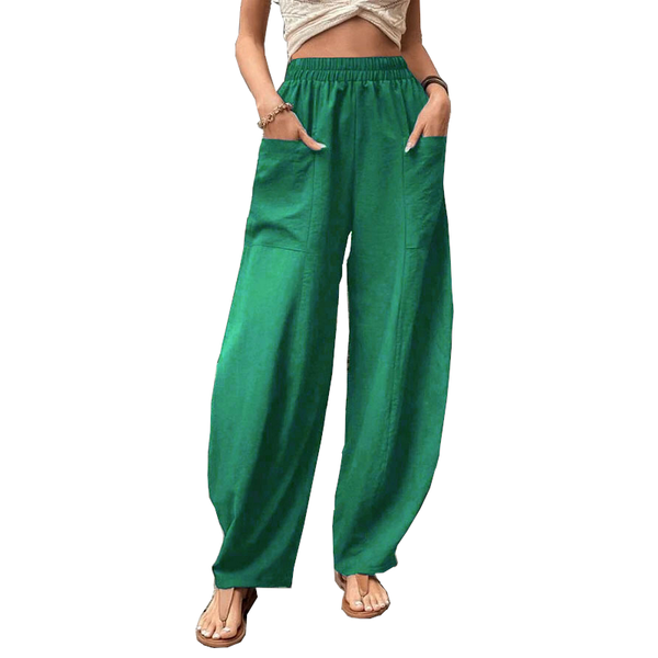Women's Harem Pants With Pockets High Waisted Casual Beach Loose Trousers Women's Pants
