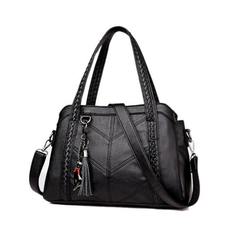 Women Elegant Soft Pu Handbag Shoulder Bag Crossbody Bags Black Women's Bags & Handbags