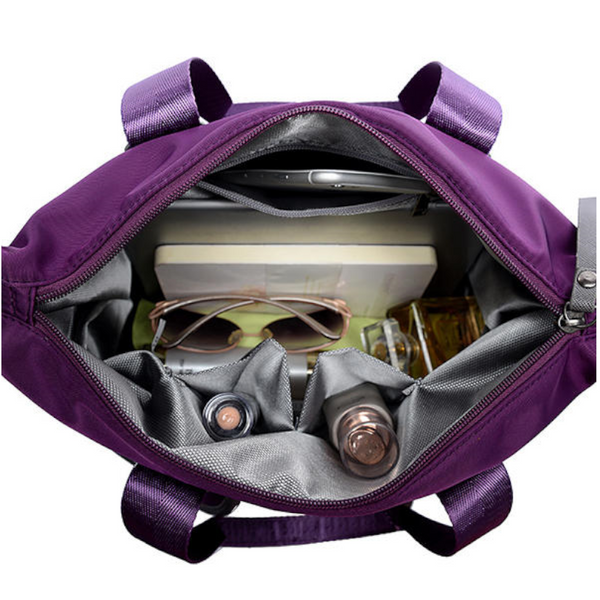 Women Nylon Waterproof Large Capacity Multi Pocket Multifunction Handbag Crossbody Bag