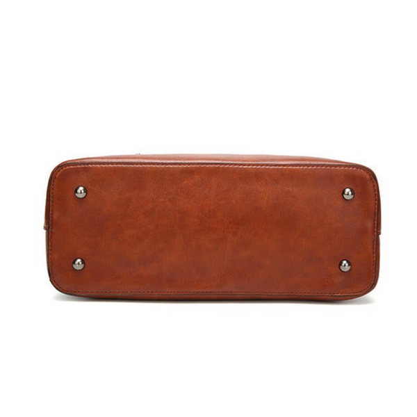 Women Oil Leather Tote Handbags Capacity Shopping Crossbody Bag Women's Bags & Handbags