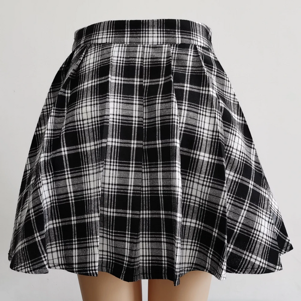 Womens Harajuku Punk Irregular Mini Pleated Skater Skirt Asymmetric Cutout High Waist Hip Hop Clubwear Gothic Skirts