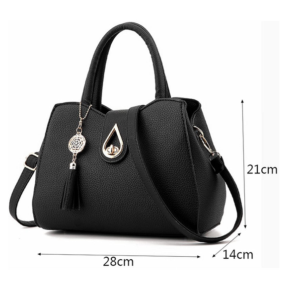 Women Tassel Pu Leather Handbag Messenger Satchel Shoulder Crossbody Bag Women's Bags & Handbags
