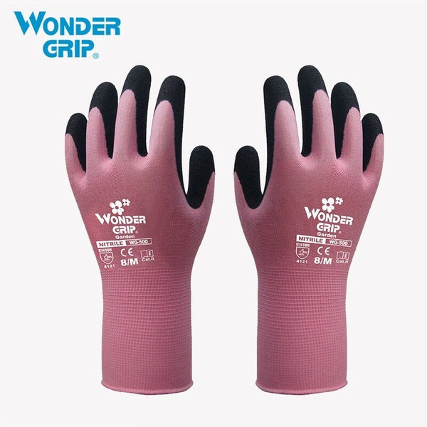 Wonder Grip Gardening Safety Glove Nylon With Nitrile Coated Work Abrasion Proof Universal Working Gloves 1 Work Gloves