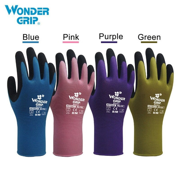 Wonder Grip Gardening Safety Glove Nylon With Nitrile Coated Work Abrasion Proof Universal Working Gloves 1 Work Gloves