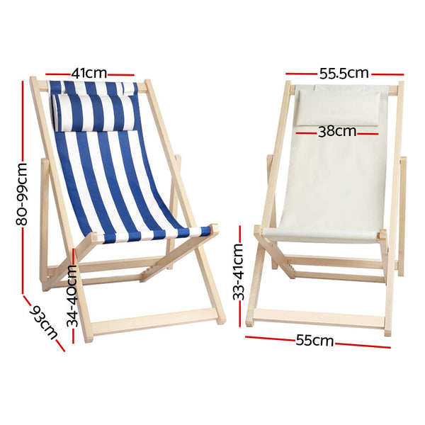 Gardeon Outdoor Furniture Sun Lounge Beach Chairs Deck Folding Patio Loungers