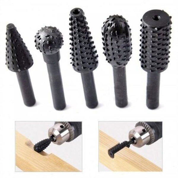 Wood Carving File Rasp Woodworking Tools Black Drill Bits