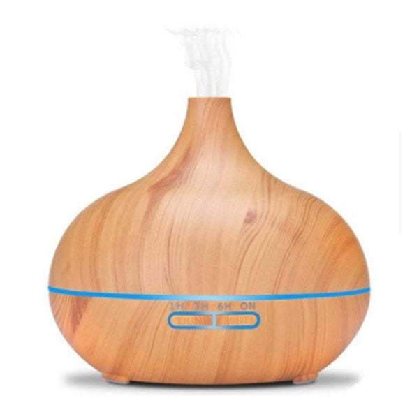 Humidifiers Wood Grain Aroma Diffuser 300Ml Essential Oil Electric Ultrasonic With Auto Shut Off Function For Bedroom Aromatherapy
