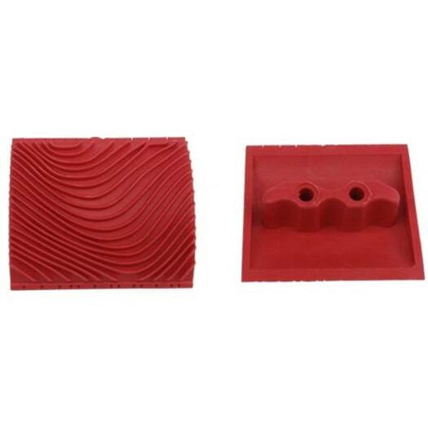 Wood Grain Printing Coating Texture Mold Paint Roller 2Pcs Red Paint Rollers