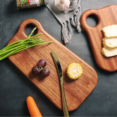 Wooden Cutting Boards Chopping Block Steak Lamb Chops Plates Trays Dishes Storage