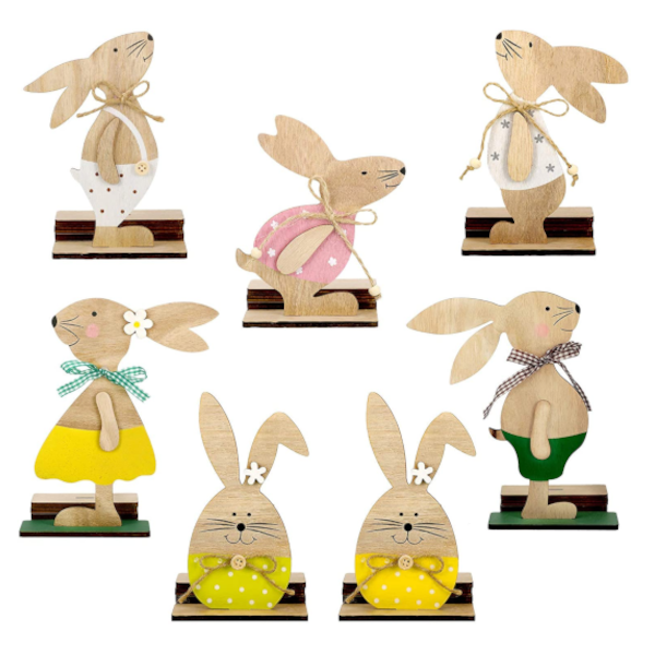 Easter Bunnies Rabbit Decorations Desktop Ornaments Seasonal Decorations