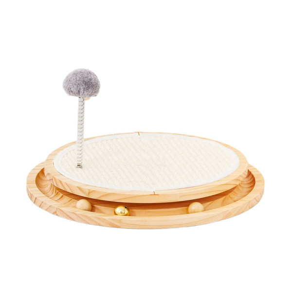 Elosung Interactive Cat Toy Spinning Track & Wand Engaging Pet For Cats Fun Play And Exercise Cat Toys