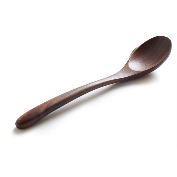 Black Walnut Coffee Honey Spoon Wooden Japanese Style Stir Soup Rice Tableware Cooking Utensils