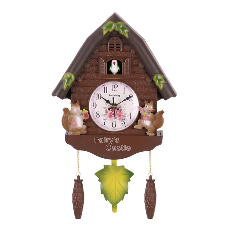 Antique Cuckoo Clock Time Bell Swing Alarm Watch Wall Art Handcraft Wall Clocks