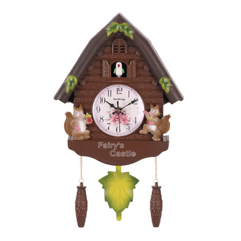 Antique Cuckoo Clock Time Bell Swing Alarm Watch Wall Art Handcraft Home