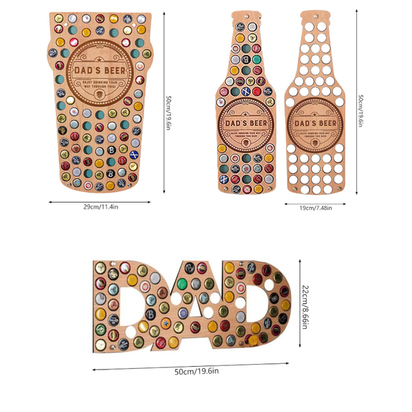 Beer Bottle Cap Collection Bracket Wall Art Decoration Plaques & Signs