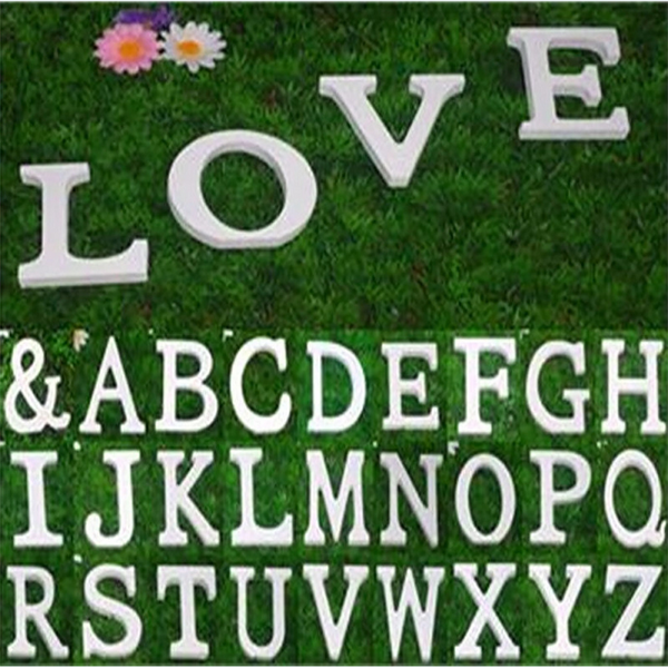 White Letters Alphabet Wedding Birthday Party Home Decoration 11Cm Centrepieces & Table Decor