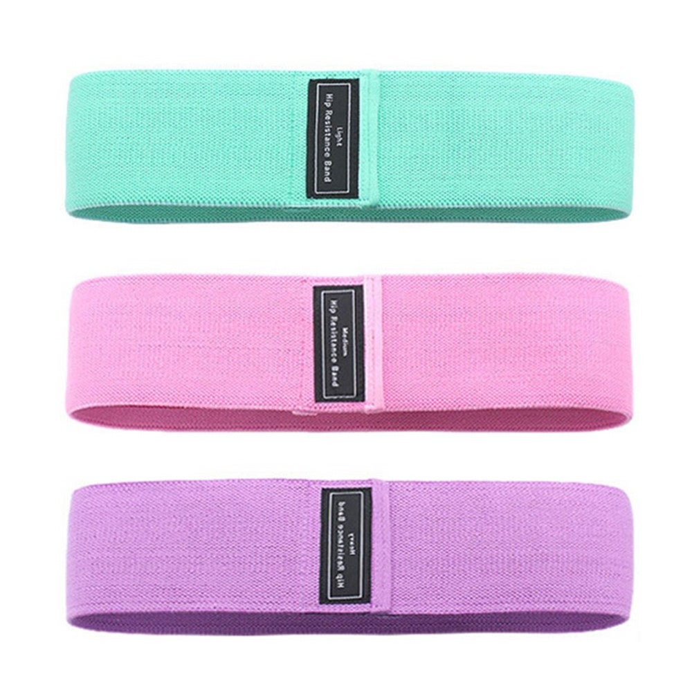 Workout Fitness Hip Loop Resistance Bands Anti Slip Squats Expander Strength Rubber Yoga Gym Training Braided Elastic