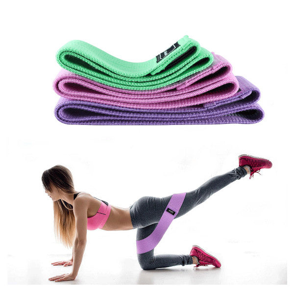 Workout Fitness Hip Loop Resistance Bands Anti Slip Squats Expander Strength Rubber Yoga Gym Training Braided Elastic