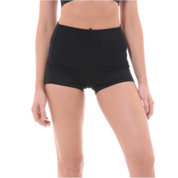 Workout Yoga Shorts Soft Nylon High Waist Gym Tummy Control Pants Men's Shorts