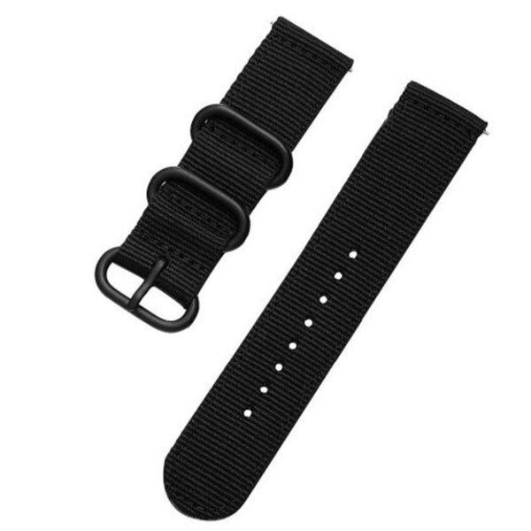 Woven Nylon Canvas Watch Band Strap Wristband For Amazfit Bip Youth Black