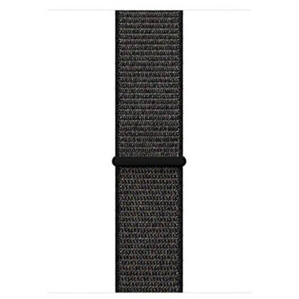 Woven Nylon Sport Loop Band Adapter For Fitbit Ionic Black Watch Bands