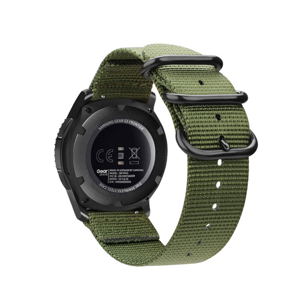 Woven Nylon Watch Sport Strap For Samsung Galaxy Gear S3 S2 Fabric Band Army Green 20Mm