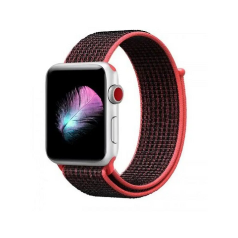 Woven Nylon Wrist Band Strap For Apple Watch Series 4 3 2 1 42Mm / 44Mm Multi H