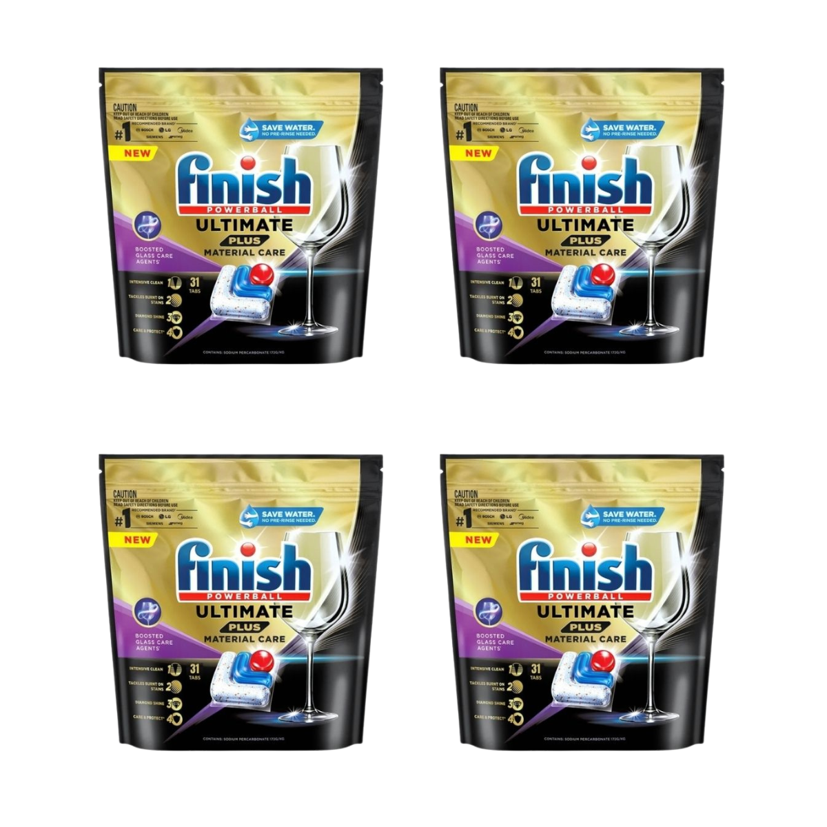 Finish Ultimate Plus 124 Dishwasher Tablets Cleaning Products