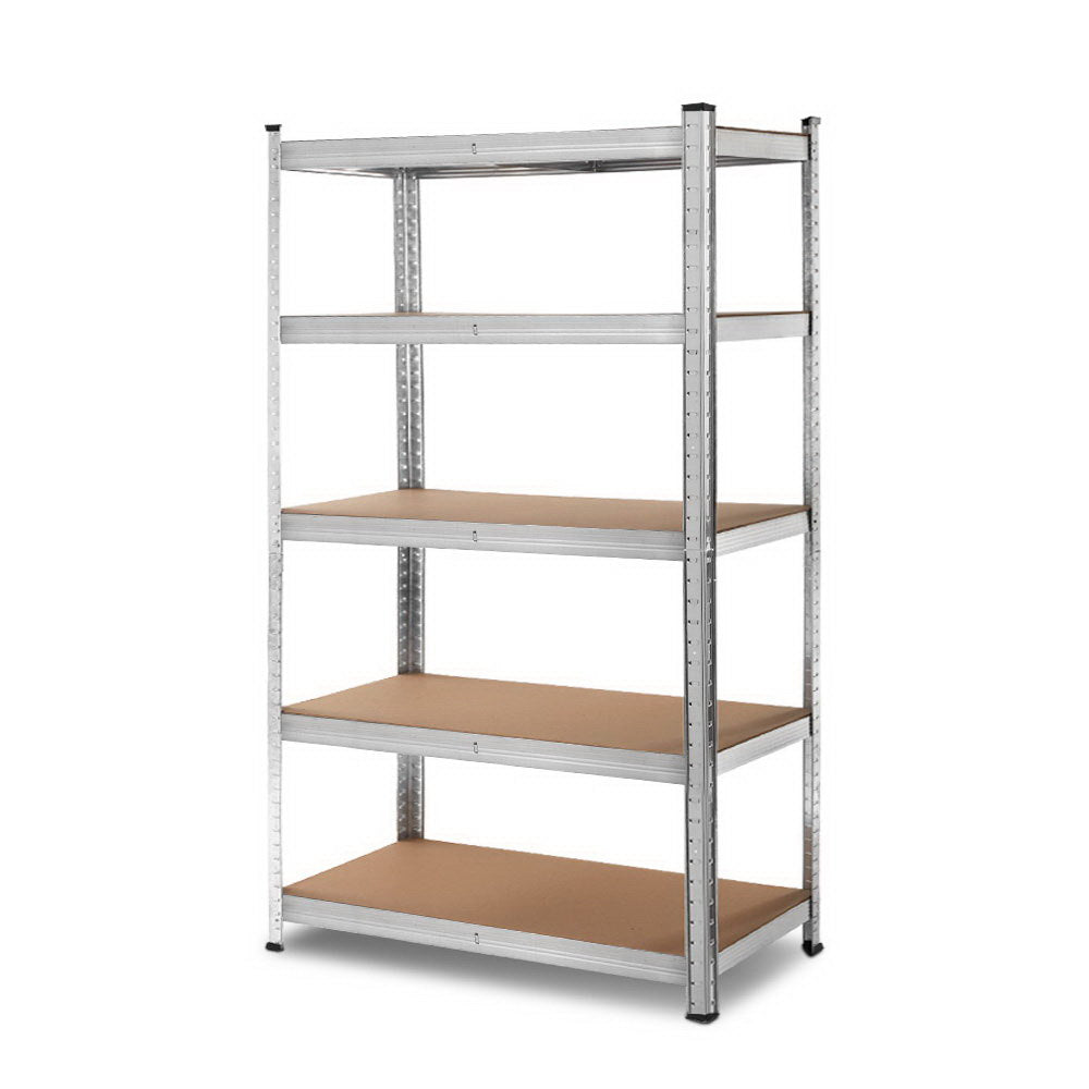 Giantz 1.8M Warehouse Racking Shelving Garage Steel Metal Storage Shelves Silver Tool Shelving & Racking Systems