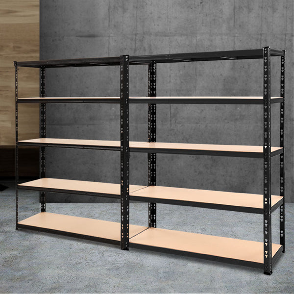 Tool Shelving & Racking Systems Giantz 2.4Mx1.8M Garage Shelving Warehouse Rack Pallet Racking Storage Steel Black