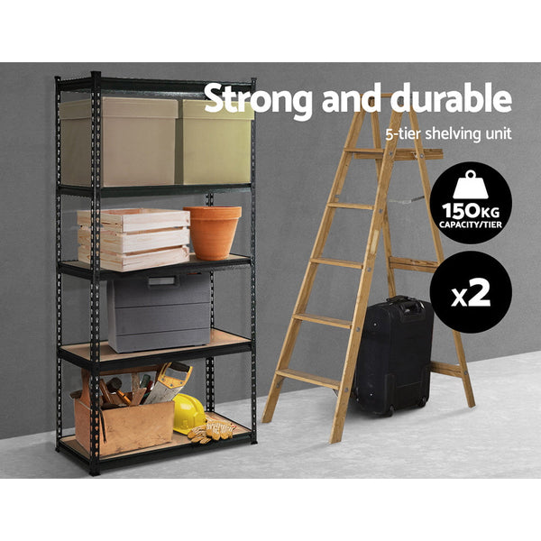 Giantz 2X1.5M Warehouse Shelving Racking Storage Garage Steel Metal Shelves Tool Shelving & Racking Systems