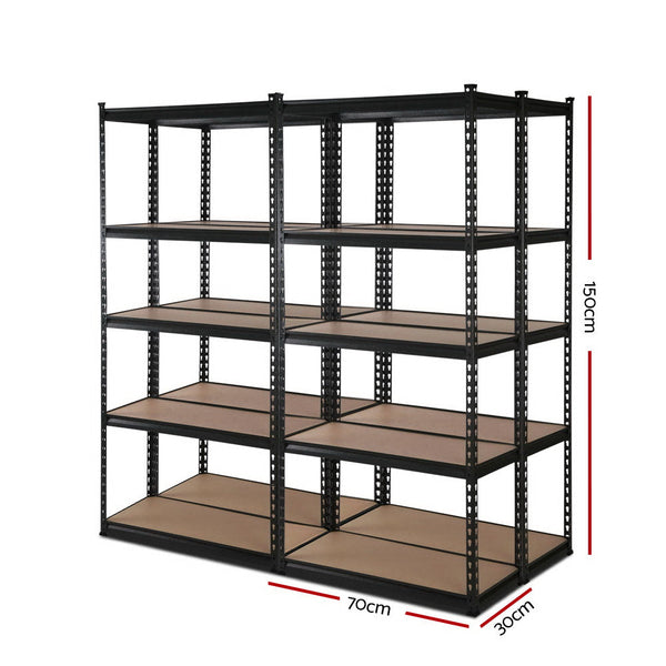 Giantz 4X1.5M Warehouse Shelving Racking Storage Garage Steel Metal Shelves Tool Shelving & Racking Systems