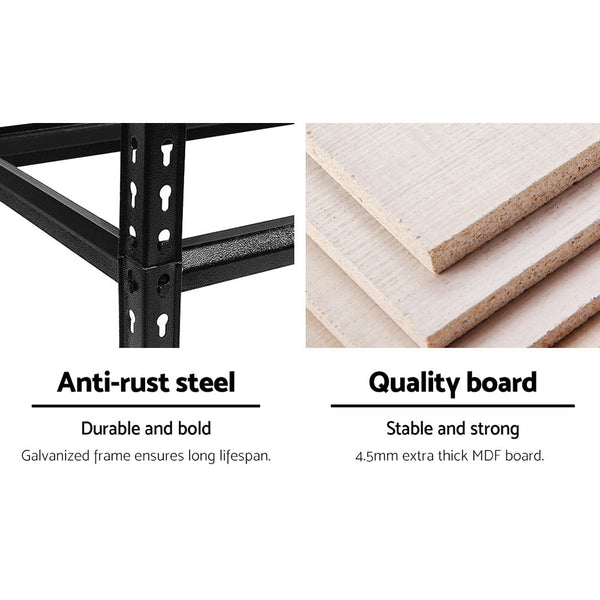 Giantz 4X1.5M Warehouse Shelving Racking Storage Garage Steel Metal Shelves Tool Shelving & Racking Systems