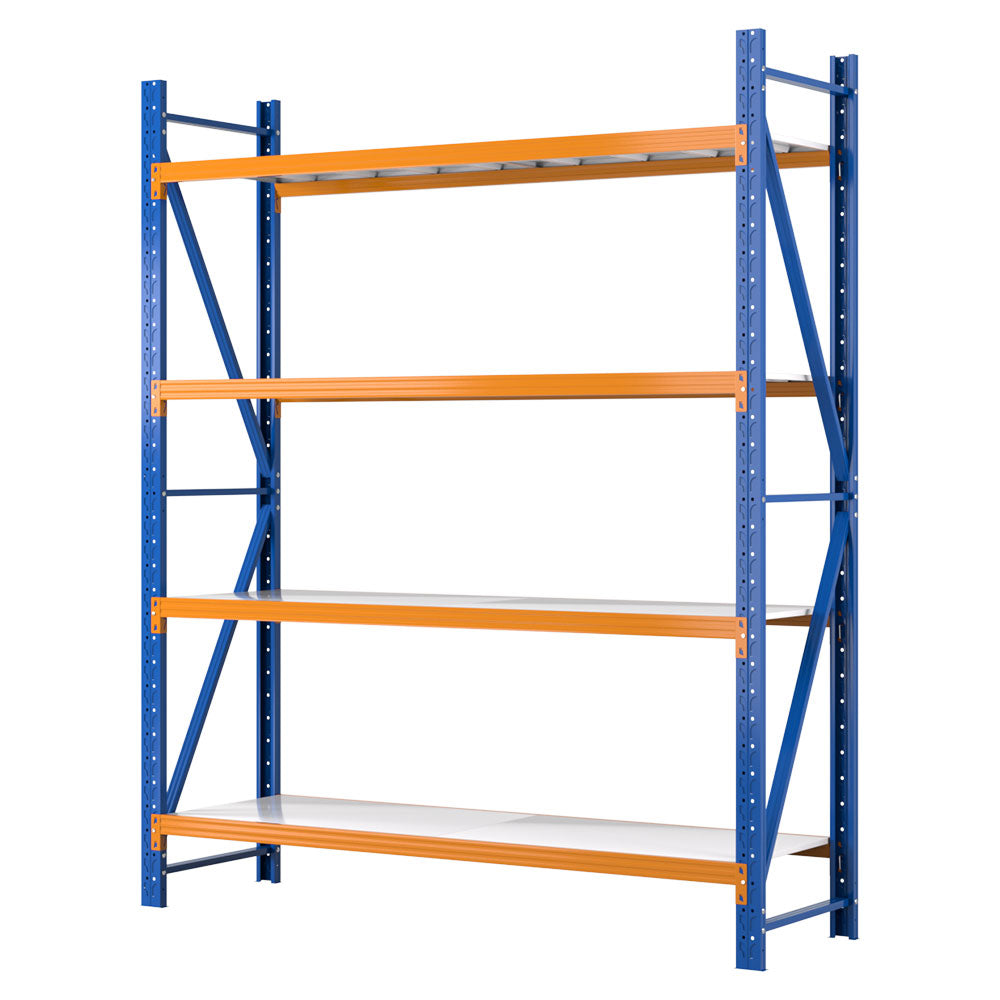 Giantz 2.4Mx2m Garage Shelving Warehouse Rack Pallet Racking Storage Shelf Blue Pallet Wraps