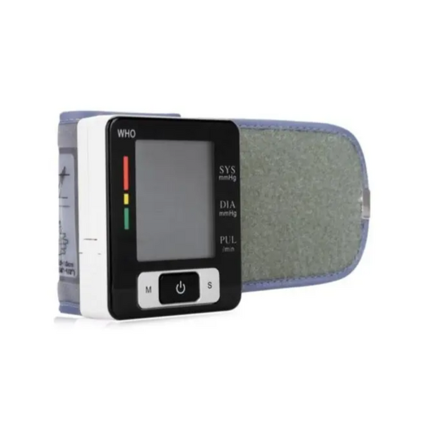 Wrist Blood Pressure Pulse Monitor Health Care Digital Sphygmomanometer Black