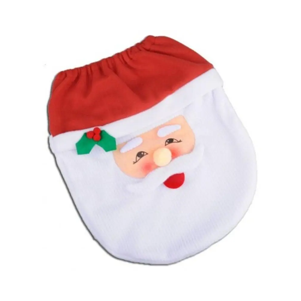 Ws0050 Merry Christmas Happy Year Best Gift Decorations Bathroom Toilet Seat Carpet Flame