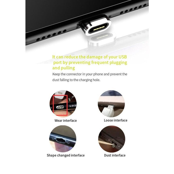 X1 Metal Magnetic Cable Lightning 8 Pin Black