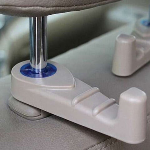 X 501 Car Seat Back Hook Storage Hangers Phone Holder Single Packaged Beige