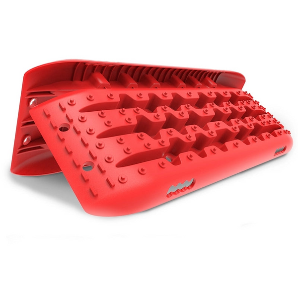 X Bull Kit1 Recovery Track Board Traction Sand Trucks Strap Mounting 4X4 Snow Car Red Recovery Tracks