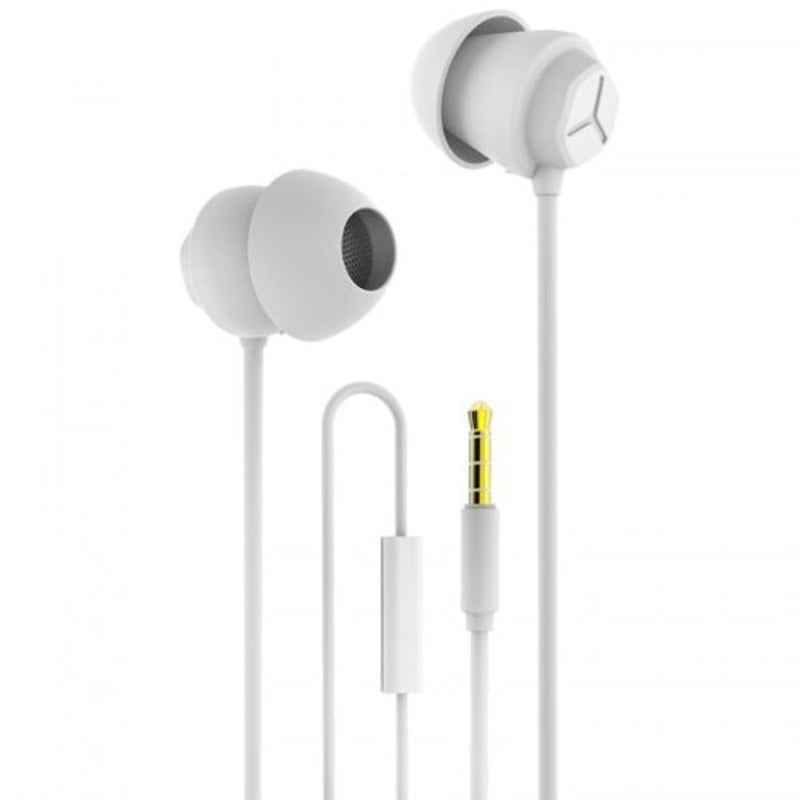 Wired Earphones X110 Wired In Ear Sleep Earphone White