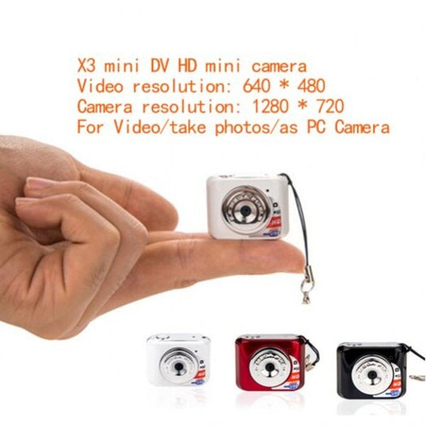 X3 Mini Camcorder Ultra Hd Camera Digital Dv Support Tf Card 32Gb White Digital Cameras