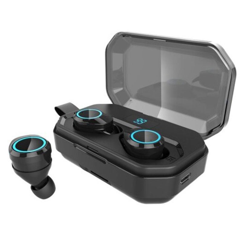 X6pro Digital Display Wireless Bluetooth 5.0 Earbud Black Earbuds