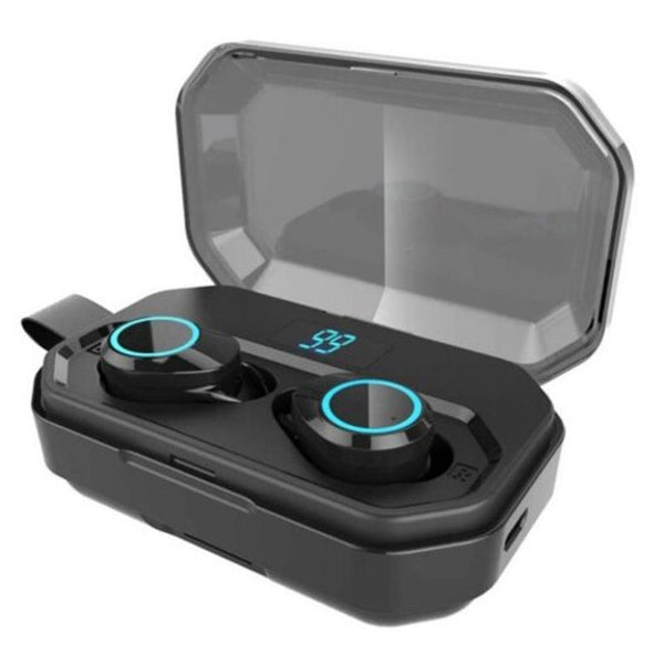 X6pro Digital Display Wireless Bluetooth 5.0 Earbud Black Earbuds