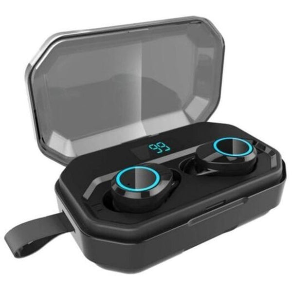 X6pro Digital Display Wireless Bluetooth 5.0 Earbud Black Earbuds